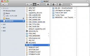 NW-W274S/Lへのアクセス(Mac)